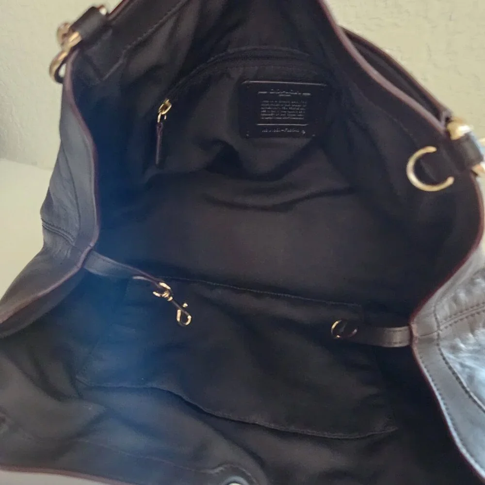 Like New Coach Lexy Signature C's Jacquard Shoulder Bag Purse